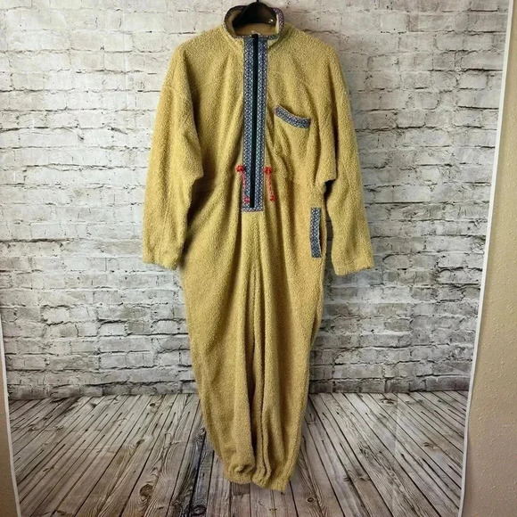 Urban Outfitters Women's One Piece Small Tan Pockets Polyester Pajamas Costume S - Picture 2 of 12